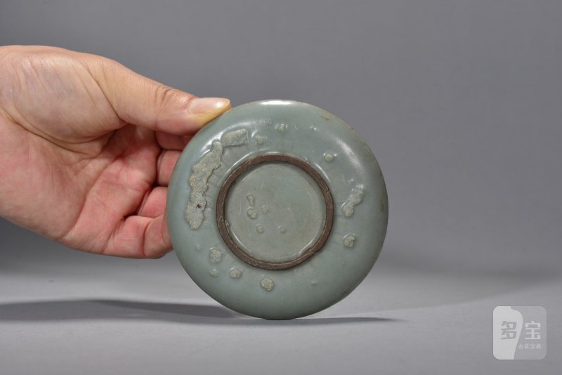 明 仿汝釉印泥盒 - 图4